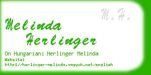 melinda herlinger business card